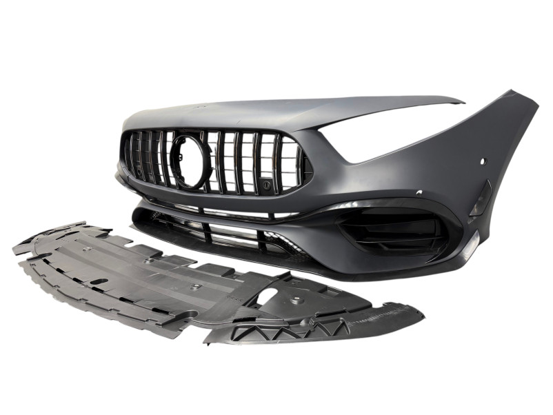 Передній бампер  ( стиль AMG45 ) на Mercedes-Benz A-Class W177 2018-2022 року