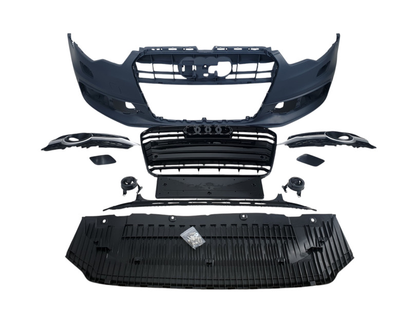 Передній бампер  ( S-Line ) V1 на Audi A6 C7 2011-2014 року