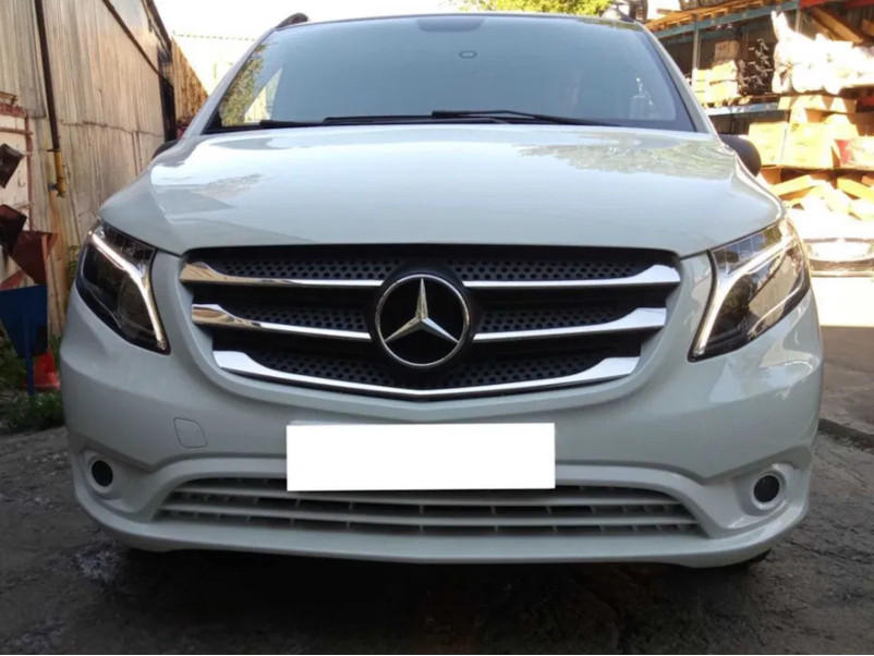 Передні фари  ( Led стиль V-Class заміна галогену ) на Mercedes-Benz VITO-Class W447 2014-2019 року
