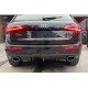 Дифузор ( заднього бампера ) Full Black / Chrome Pipe ( в стилі RSQ5 + лед стоп ) на Audi Q5 8R 2012-2016 року