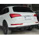 Дифузор ( заднього бампера ) Full Black / Chrome Pipe ( в стилі RSQ5 + лед стоп ) на Audi Q5 8R 2012-2016 року