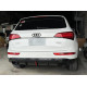 Дифузор ( заднього бампера ) Full Black / Chrome Pipe ( в стилі RSQ5 + лед стоп ) на Audi Q5 8R 2012-2016 року