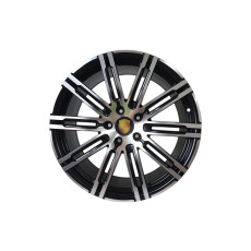 R21 Satin Black + Chrome ( одноширокі ) Диски на Porsche Cayenne 958 2010-2014 року