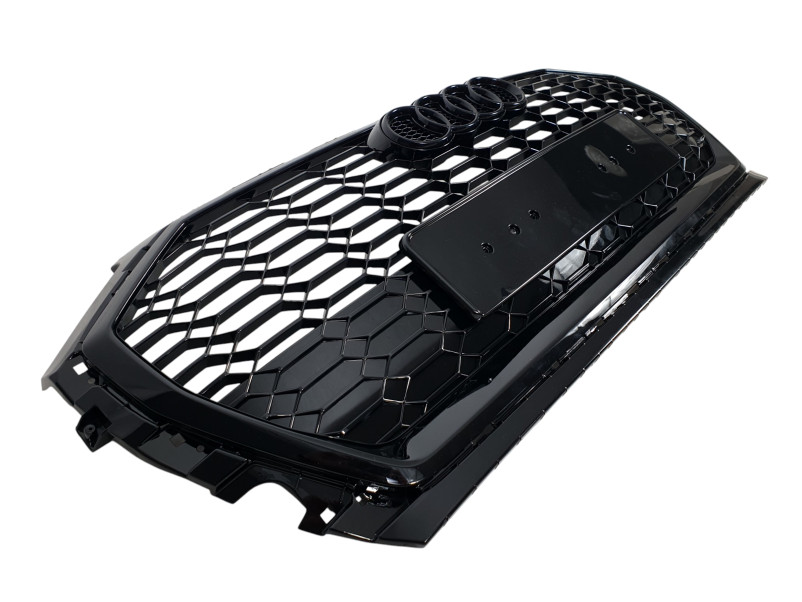 Решітка радіатора Full Black ( в стилі RSQ5 ) V2 на Audi Q5 80A 2020-2024 року