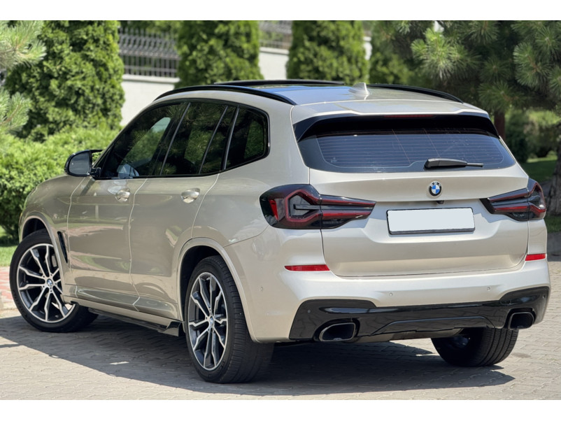 Леза на пороги Чорний глянець  на BMW X3 G01 2018-2022 року