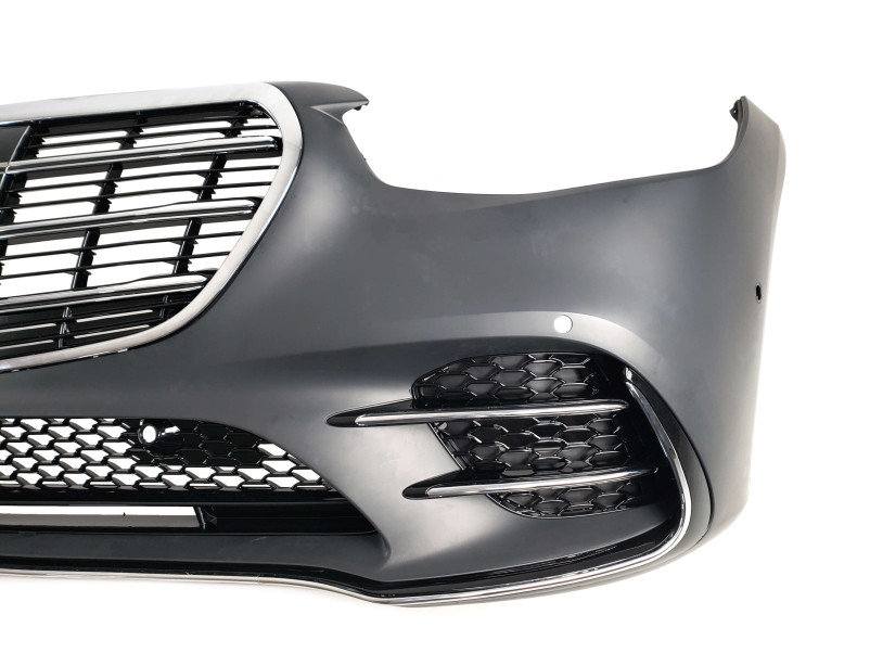 Передній бампер  ( AMG ) БЕЗ РЕШІТКИ РАДІАТОРА на Mercedes-Benz S-Class W223 2020-2025 року