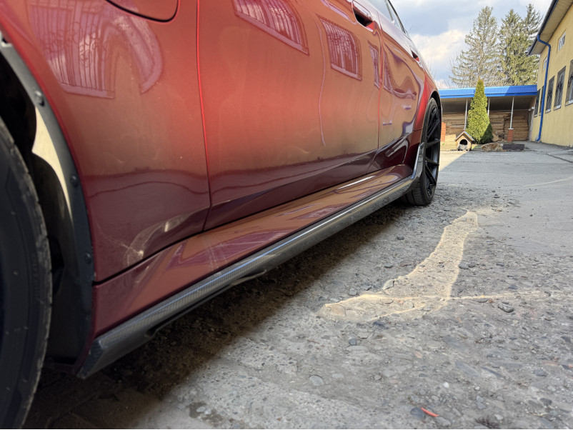 Леза на пороги ( Карбон )  V2 на BMW M5 G90 / G99 2024-2026 року