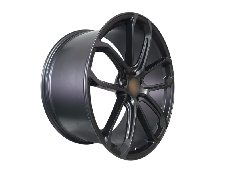R21 Satin Gunmetal Ковані диски ( різноширокі ) на Porsche Cayenne 958 2010-2014 року