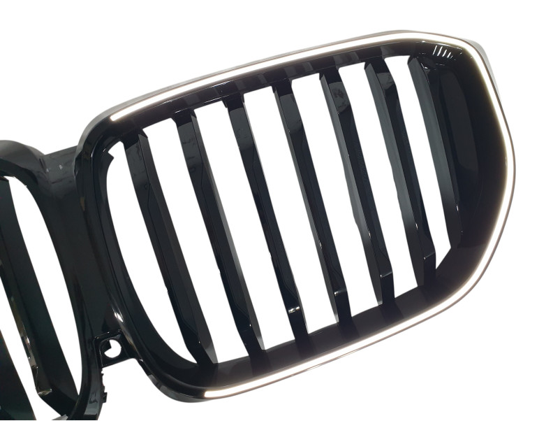 Ніздрі Чорний глянець LED ( Iconic Glow ) 1bar на BMW X5 G05 2018-2022 року