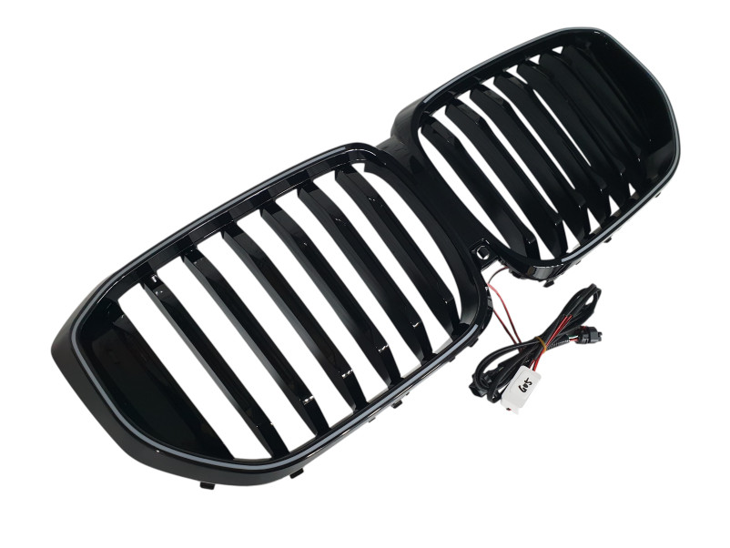 Ніздрі Чорний глянець LED ( Iconic Glow ) 1bar на BMW X5 G05 2018-2022 року