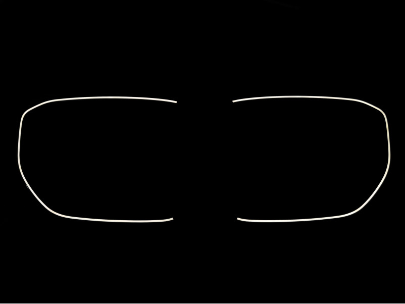 Ніздрі Чорний глянець LED ( Iconic Glow ) 1bar на BMW X5 G05 2018-2022 року