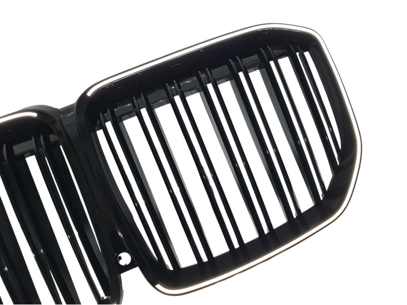 Ніздрі Чорний глянець LED ( Iconic Glow ) 2bar на BMW X7 G07 2018-2022 року