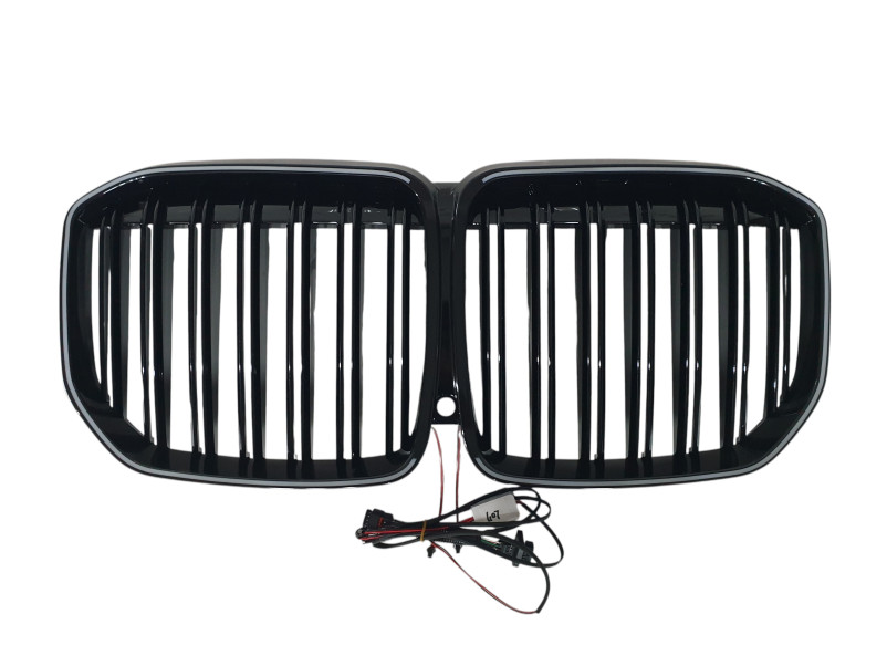 Ніздрі Чорний глянець LED ( Iconic Glow ) 2bar на BMW X7 G07 2018-2022 року