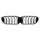 Ніздрі Чорний глянець LED ( Iconic Glow ) Old to New на BMW 5 Series G30 / G31 2017-2020 року