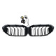 Ніздрі Чорний глянець LED ( Iconic Glow ) Old to New на BMW 5 Series G30 / G31 2017-2020 року