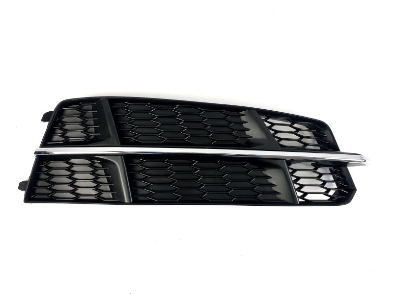 Решітки в бампер Chrome Black ( в стилі S6 ) S-Line на Audi A6 C7 2014-2018 року