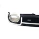 Дифузор ( заднього бампера ) Black Silver / Chrome Pipe ( в стилі RS4 ) на Audi A4 B9 2015-2019 року
