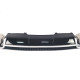 Дифузор ( заднього бампера ) Black Silver / Chrome Pipe ( в стилі RS4 ) на Audi A4 B9 2015-2019 року