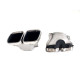 Дифузор ( заднього бампера ) Silver Black / Chrome Pipe ( стиль GLS63 AMG ) на Mercedes-Benz GLS-Class X167 2019-2023 року