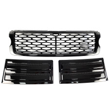 Решітка радіатора  + жабра на Land Rover Range Rover Vogue L405 2013-2017 року