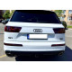 Дифузор ( заднього бампера ) Full Black / Chrome Pipe ( в стилі RSQ7 ) на Audi Q7 4M 2015-2020 року