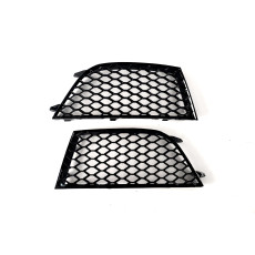 Решітки в бампер Full Black ( RS бампер V2 ) на Audi A4 B8 2007-2011 року