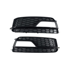 Решітки в бампер Full Black ( стиль S5 під туманки ) S-Line на Audi A5 8T 2011-2016 року