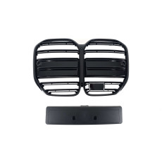 Ніздрі Чорний глянець ( Подвійні M-Look ) під дистронік на BMW 4 Series G22 / G23 2020-2024 року
