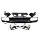 Дифузор ( заднього бампера ) Chrome Black / Chrome Pipe ( стиль C63 S ) Sedan на Mercedes-Benz C-Class W205 2018-2021 року