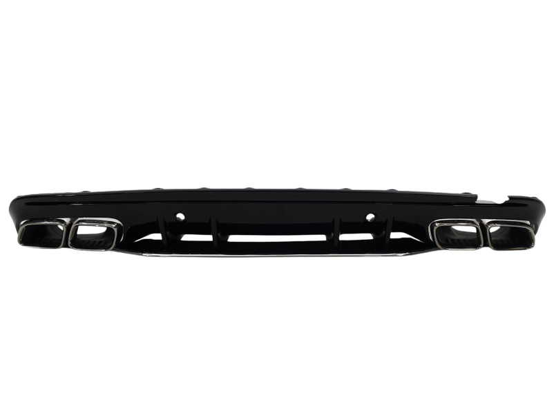 Дифузор ( заднього бампера ) Chrome Black / Chrome Pipe ( стиль C63 S ) Sedan на Mercedes-Benz C-Class W205 2018-2021 року