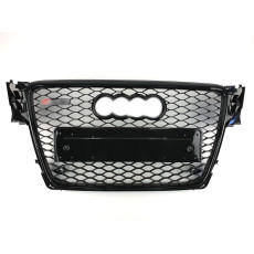 Решітка радіатора Full Black ( в стилі RS4 ) на Audi A4 B8 2007-2011 року