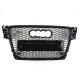Решітка радіатора Full Black ( в стилі RS4 ) на Audi A4 B8 2007-2011 року