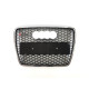 Решітка радіатора Chrome Black ( в стилі RS6 ) без PDC на Audi A6 C6 2004-2011 року