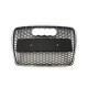 Решітка радіатора Chrome Black ( в стилі RS6 ) без PDC на Audi A6 C6 2004-2011 року