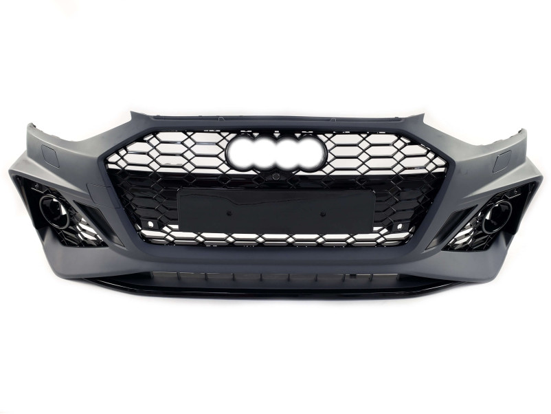 Передній бампер  ( в стилі RS4 ) на Audi A4 B9 2019-2023 року