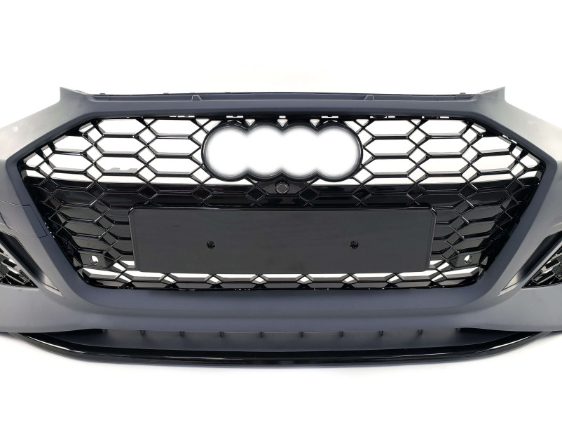 Передній бампер  ( в стилі RS4 ) на Audi A4 B9 2019-2023 року