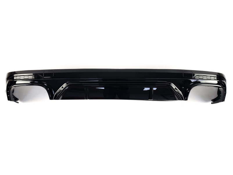Дифузор ( заднього бампера ) Full Black / Black Pipe ( в стилі SQ5 ) на Audi Q5 80A 2016-2020 року