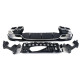Дифузор ( заднього бампера ) Chrome Black / Chrome Pipe ( стиль E63 ) AMG на Mercedes-Benz E-Class W213 2016-2020 року