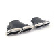 Дифузор ( заднього бампера ) Chrome Black / Chrome Pipe ( стиль E63 ) AMG на Mercedes-Benz E-Class W213 2016-2020 року