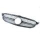 Решітка радіатора Black ( без місця під камеру ) Diamond на Mercedes-Benz C-Class W205 2018-2021 року