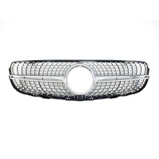 Решітка радіатора  ( з місцем під камеру ) Diamond Silver на Mercedes-Benz GLC-Class X253 2015-2019 року