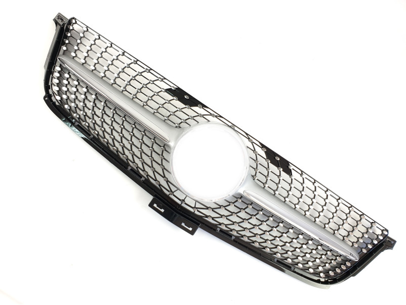 Решітка радіатора Silver Diamond на Mercedes-Benz ML-Class W166 2011-2015 року