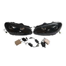 Передні фари  ( Xenon GTI ) Black на Volkswagen Golf VI 2008-2012 року