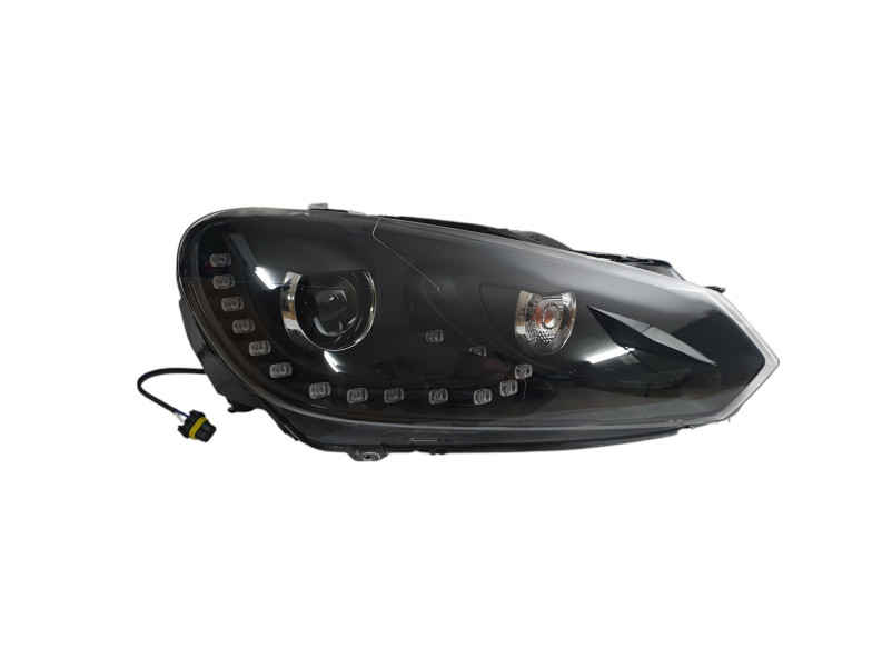 Передні фари  ( Xenon GTI ) Black на Volkswagen Golf VI 2008-2012 року