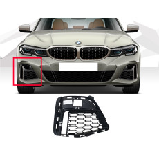 Решітки в бампер Чорний глянець RH ( М-пакет )  на BMW 3 Series G20 / G21 2018-2022 року