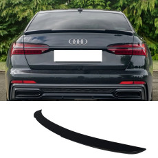 Спойлер Чорний глянець V1 на Audi A6 C8 2018-2023 року