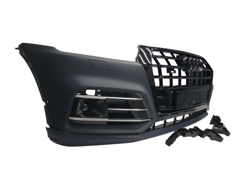 Передній бампер  ( S-Line ) V1 на Audi Q5 80A 2016-2020 року