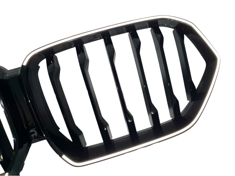 Ніздрі Чорний глянець LED ( Iconic Glow ) 1bar на BMW X6 G06 2019-2022 року