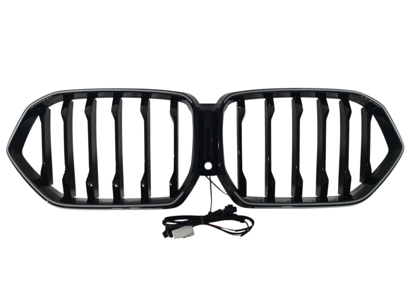 Ніздрі Чорний глянець LED ( Iconic Glow ) 1bar на BMW X6 G06 2019-2022 року