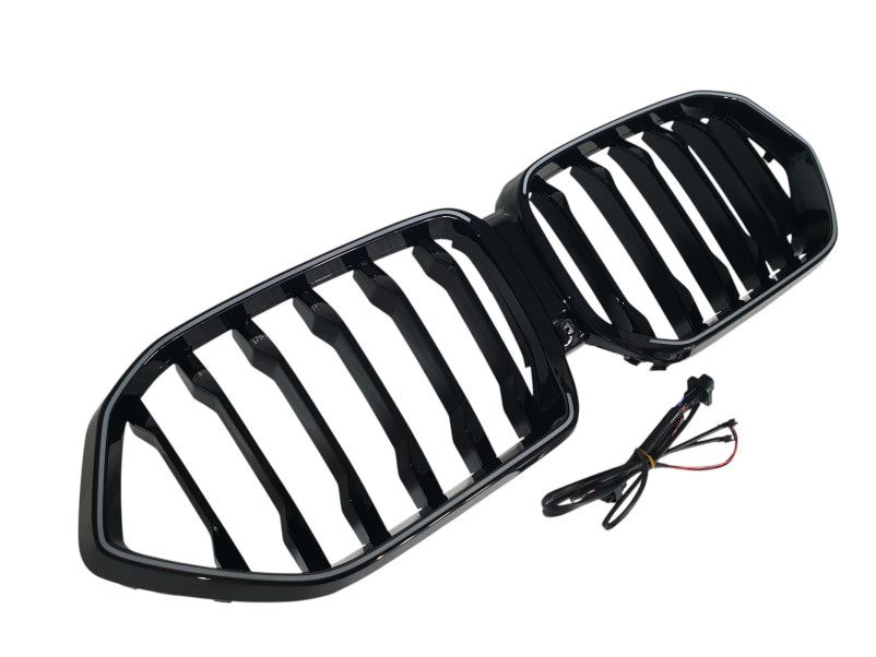 Ніздрі Чорний глянець LED ( Iconic Glow ) 1bar на BMW X6 G06 2023-2026 року